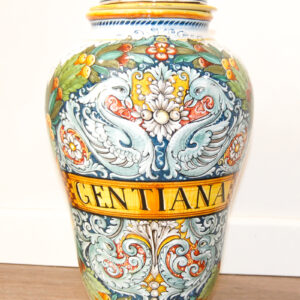 VASO DECORATIVO IN CERAMICA ARTISTICA DERUTA